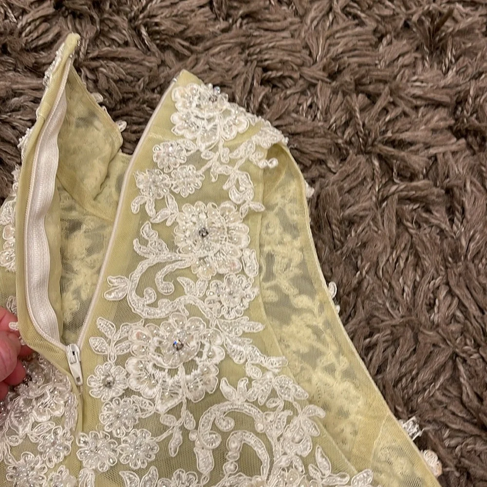 Landa Set  Size 4  Silk Long Evening Wedding Gown Vintage - Picture 8 of 17